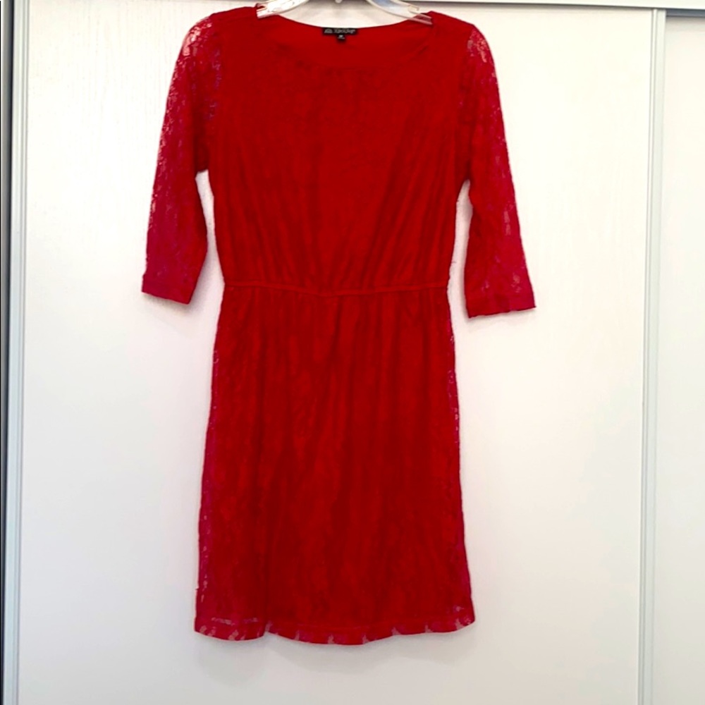 Red lace dress, medium